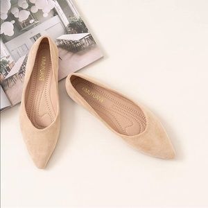 URELEGAN Womens Pointed Toe Ballet Flats
